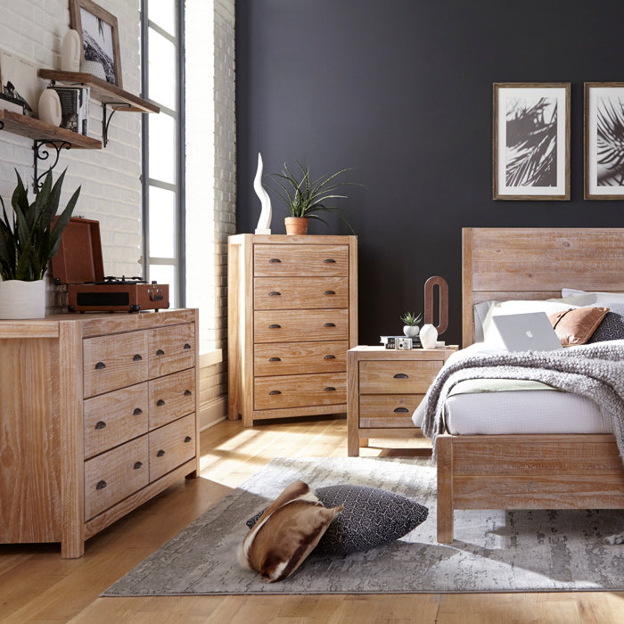Grain Wood Furniture Montauk Solid Wood Standard 4 Piece Configurable